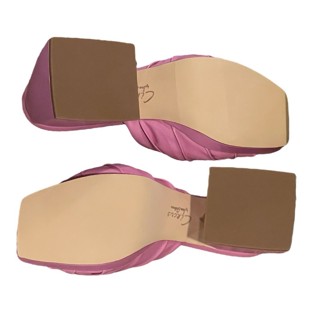 🆕 Circus NY by Sam Edelman Marianna Sandal Block Heels Barbie Pink‼️ NIB - Picture 5 of 15